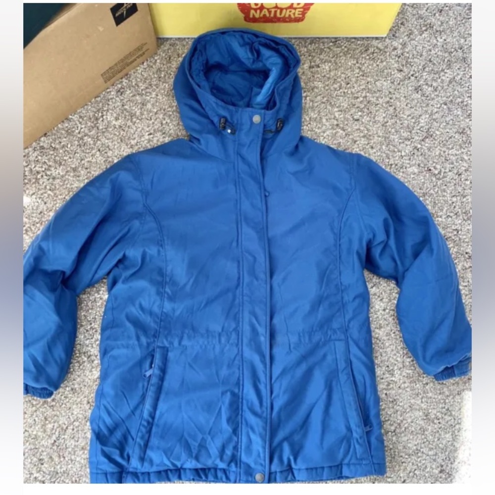 CABELAS Gore-Tex  w/ Coyote Fur Blue Coat Jacket XL  Women Thinsulate
